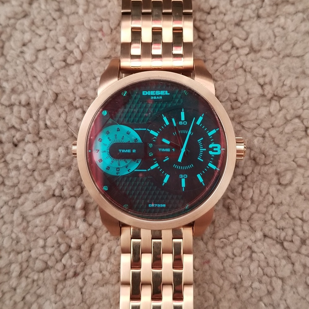 Rose Gold Diesel Watch
